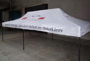 Nůžkovy stan 3x4,5 s potiskem